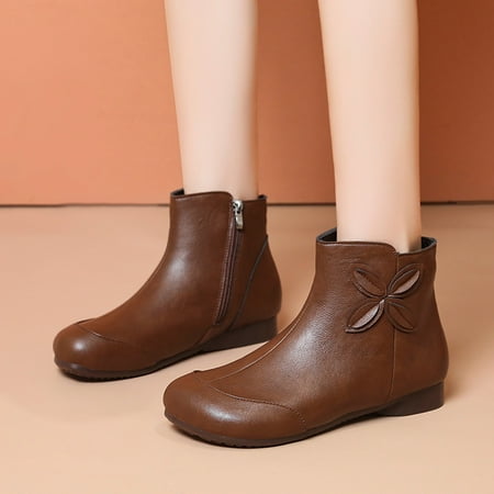 Ankle Boots Solid Color Comfortable Warm Keep Heels Short Toe Retro SlipOn High Women Round Booties Shoes Women s Boots
Ankle Boots Solid Color Comfortable Warm Keep Heels Short Toe Retro SlipOn High Women Round Booties Shoes Women s Boots
