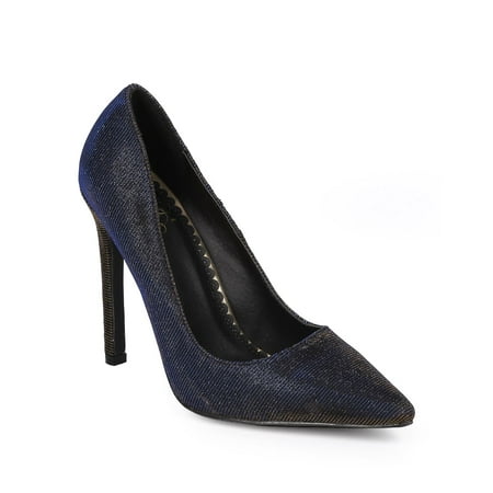 New Women Miss L Rosee Shimmer Iridescent Pointy Single Sole Stiletto Pump Size