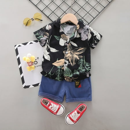 Hunpta Baby Boy Outfits Floral Print Short Sleeve Button Down 2PCS Clothes Set 
Hunpta Baby Boy Outfits Floral Print Short Sleeve Button Down 2PCS Clothes Set