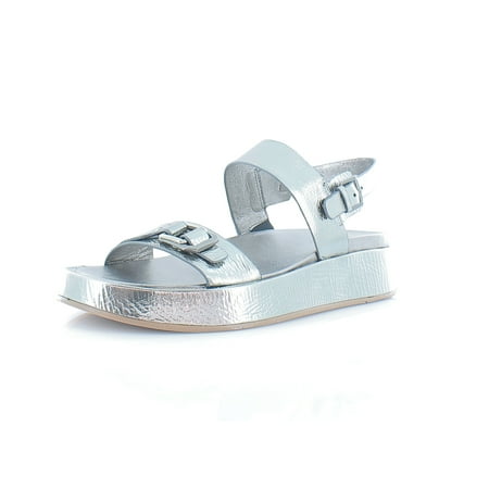 Naturalizer Melyssa Women s Sandals & Flip Flops Pewter Leather Size 10 M