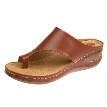Dyfzdhu Women Slope Heel Slippers Summer Fashion Slope Heel Thick Soled Massage Retro Beach Slippers
Dyfzdhu Women Slope Heel Slippers Summer Fashion Slope Heel Thick Soled Massage Retro Beach Slippers