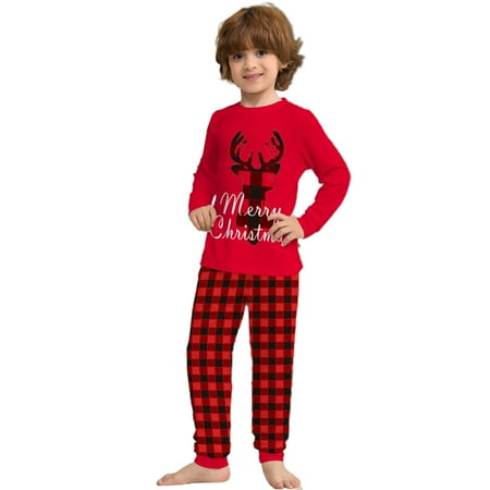 Mightlink 1 Set Parent-child Pajamas Round Collar Xmas Element Comfortable Family Gathering Party Christmas Sleepwear Top Pants for Home
Mightlink 1 Set Parent-child Pajamas Round Collar Xmas Element Comfortable Family Gathering Party Christmas Sleepwear Top Pants for Home