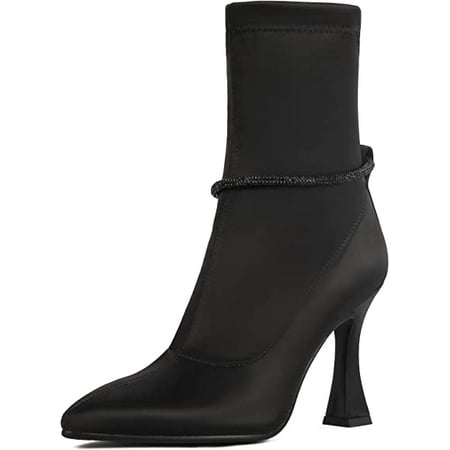 Women s High Heel Ankle Boots with Rhinestone Bracelet Sexy Pointed Toe Zipper Stiletto Booties Dress Shoes
Women s High Heel Ankle Boots with Rhinestone Bracelet Sexy Pointed Toe Zipper Stiletto Booties Dress Shoes