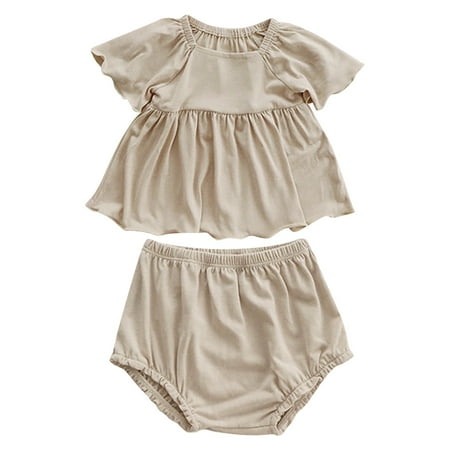 HIBRO Baby Girl Summer Doll Shirt Bread Shorts Plain Color Simple Suit Wear At Home And Out For 0 To 18 Months Cute Baby Girl Clothes Girl Outfits Set
HIBRO Baby Girl Summer Doll Shirt Bread Shorts Plain Color Simple Suit Wear At Home And Out For 0 To 18 Months Cute Baby Girl Clothes Girl Outfits Set