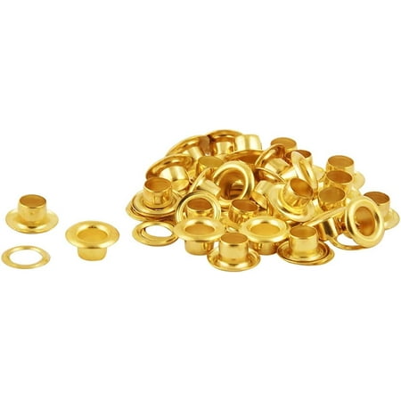 Trimming Shop Iron Eyelets with Washers Durable Grommets for Repair Clothing Handbag Leather Work Scrapbooking Art and Craft DIY Projects 11mm Gold 100pcs
Trimming Shop Iron Eyelets with Washers Durable Grommets for Repair Clothing Handbag Leather Work Scrapbooking Art and Craft DIY Projects 11mm Gold 100pcs