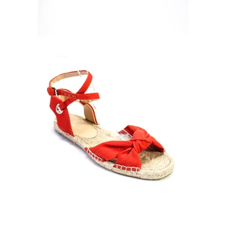 Pre-owned|Daya by Zendaya Womens Slingbacks Espadrille Sandals Orange Size 7