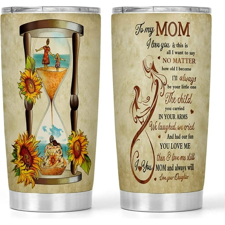 Gifts for Mom From Daughter Son 20oz Stainless Steel Triple Insulated Tumbler Travel Coffee Mug - Mothers Day Gifts Christmas Gifts Birthday Gifts for Women - Dishwasher Safe
Gifts for Mom From Daughter Son 20oz Stainless Steel Triple Insulated Tumbler Travel Coffee Mug - Mothers Day Gifts Christmas Gifts Birthday Gifts for Women - Dishwasher Safe