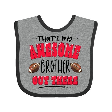 Inktastic That s My Awesome Brother Out There with Footballs Gift Baby Boy or Baby Girl Bib
Inktastic That s My Awesome Brother Out There with Footballs Gift Baby Boy or Baby Girl Bib