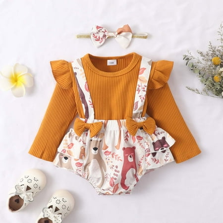 Augper Toddler Dress Winter Fall Dresses Clearance Infant Toddler Baby Girls Long Sleeve Bow Long Sleeve Animal Print Bib Pants Set Brown
Augper Toddler Dress Winter Fall Dresses Clearance Infant Toddler Baby Girls Long Sleeve Bow Long Sleeve Animal Print Bib Pants Set Brown
