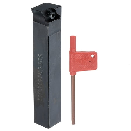 Uxcell 5/8 CNC Lathe Indexable Carbide Turning Tool Holder SDFCR1616H11 91°