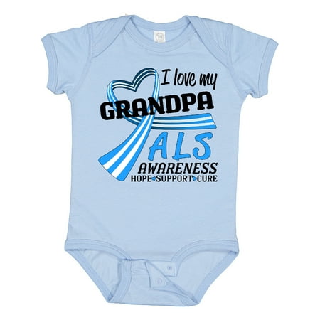 Inktastic I Love My Grandpa Als Awareness Support Care Cure Boys or Girls Baby Bodysuit
Inktastic I Love My Grandpa Als Awareness Support Care Cure Boys or Girls Baby Bodysuit