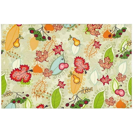 ECZJNT Cartoon Colored Leaves Placemat Plate Holder Set of 4 Table Mats Protector 12x18 inch
ECZJNT Cartoon Colored Leaves Placemat Plate Holder Set of 4 Table Mats Protector 12x18 inch