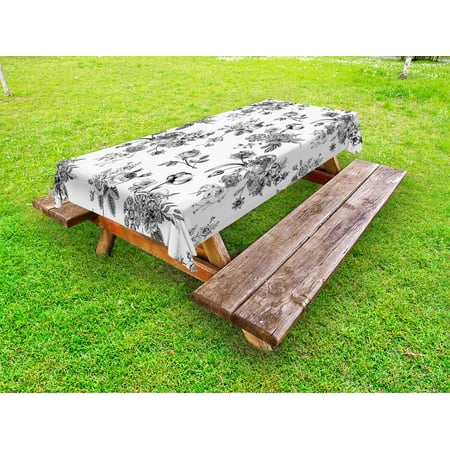 Black and White Outdoor Tablecloth Vintage Floral Pattern Victorian Classic Royal Inspired New Modern Art Decorative Washable Fabric Picnic Tablecloth 58 X 104 Inches Black and White by Ambesonne
Black and White Outdoor Tablecloth Vintage Floral Pattern Victorian Classic Royal Inspired New Modern Art Decorative Washable Fabric Picnic Tablecloth 58 X 104 Inches Black and White by Ambesonne