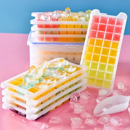 Cheers US Ice Cube Tray With Lid and Bin - Large Ice Tray For Freezer | Comes with Ice Container and Cover| BPA Free| Space Saving Ice Cube Molds
Cheers US Ice Cube Tray With Lid and Bin - Large Ice Tray For Freezer | Comes with Ice Container and Cover| BPA Free| Space Saving Ice Cube Molds