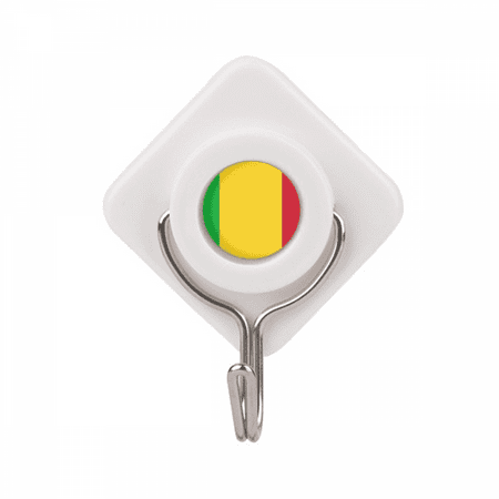 Mali Africa National Emblem Adhesive Wall Hooks Hanging Self Sticky