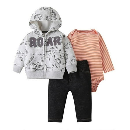Patgoal Newborn Girl Clothes Spring Newborn Baby Boys And Girls Clothing Set Infant Long Sleeve Rompers+Hooded Coat Outwear+Trousers 3Pcs Set 0-24M
Patgoal Newborn Girl Clothes Spring Newborn Baby Boys And Girls Clothing Set Infant Long Sleeve Rompers+Hooded Coat Outwear+Trousers 3Pcs Set 0-24M