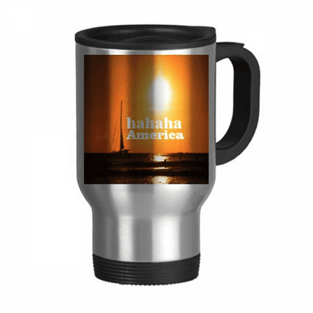 American Landscape Text Haha Mood Travel Mug Flip Lid Stainless Steel Cup Car Tumbler Thermos
American Landscape Text Haha Mood Travel Mug Flip Lid Stainless Steel Cup Car Tumbler Thermos