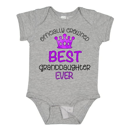 Inktastic Officially Crowned Best Granddaughter Ever Purple Crown Girls Baby Bodysuit
Inktastic Officially Crowned Best Granddaughter Ever Purple Crown Girls Baby Bodysuit