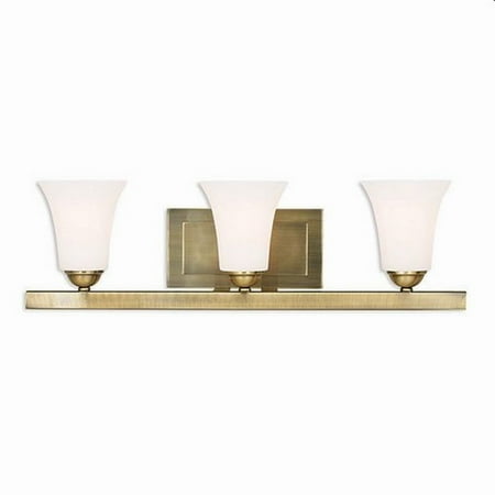 3 Light Bathroom Light in Traditional Style 25.25 inches Wide By 7 inches High-Antique Brass Finish Bailey Street Home 218-Bel-2255983
3 Light Bathroom Light in Traditional Style 25.25 inches Wide By 7 inches High-Antique Brass Finish Bailey Street Home 218-Bel-2255983