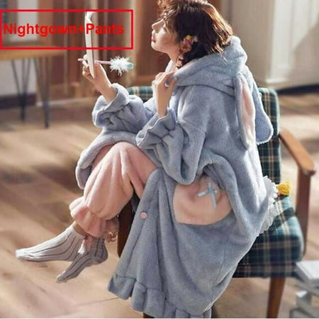 CoCopeaunt Winter Flannel Hooded Nightgowns Pajamas Set 2022 Thick Warm Cartoon Nightwear Kigurumi Rabbit Lounge Set Princess Sleepwear Set
CoCopeaunt Winter Flannel Hooded Nightgowns Pajamas Set 2022 Thick Warm Cartoon Nightwear Kigurumi Rabbit Lounge Set Princess Sleepwear Set