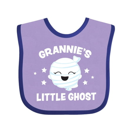 Inktastic Cute Grannie s Little Ghost with Stars Gift Baby Girl Bib