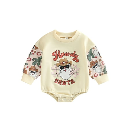 JBEELATE Baby Girls Boys Christmas Romper Letter Santa Head Print Round Neck Long Sleeve Jumpsuits Spring Autumn Casual Bodysuits
JBEELATE Baby Girls Boys Christmas Romper Letter Santa Head Print Round Neck Long Sleeve Jumpsuits Spring Autumn Casual Bodysuits
