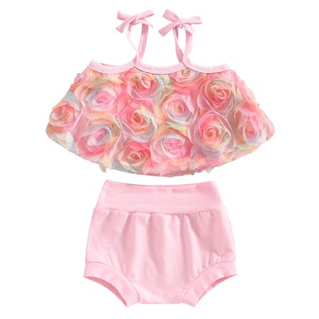 Musuos Baby Girl 3D Flowers Decore Sling Cami Crop Tops Elastic Waist Shorts Pants
Musuos Baby Girl 3D Flowers Decore Sling Cami Crop Tops Elastic Waist Shorts Pants