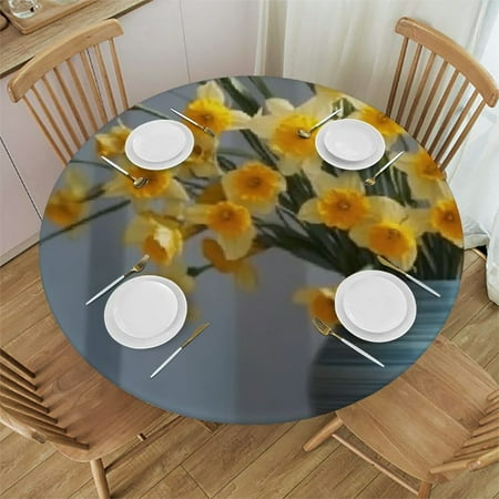 Orinice Yellow Flowers Round Tablecloth Stain-Resistant Washable 100% Polyester Waterproof with Elastic Edge Ideal for Indoor and Outdoor Restaurants Weddings Parties 38 -42
Orinice Yellow Flowers Round Tablecloth Stain-Resistant Washable 100% Polyester Waterproof with Elastic Edge Ideal for Indoor and Outdoor Restaurants Weddings Parties 38 -42