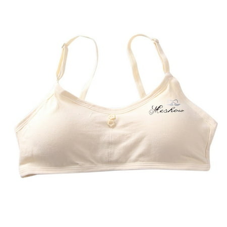 2 Pack Wireless Padded Starter Bras for Teens Girls Soft Padded Cotton Bra Young Girls for Yoga Sports Running Breathable Bra
2 Pack Wireless Padded Starter Bras for Teens Girls Soft Padded Cotton Bra Young Girls for Yoga Sports Running Breathable Bra