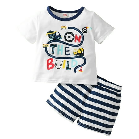 Baby Boy Clothes 12 Months Baby Boys Summer Short Outfit Sets 18 Months Short Sleeve Carton Prints Tops Elastic Shorts 2PCS Set White
Baby Boy Clothes 12 Months Baby Boys Summer Short Outfit Sets 18 Months Short Sleeve Carton Prints Tops Elastic Shorts 2PCS Set White