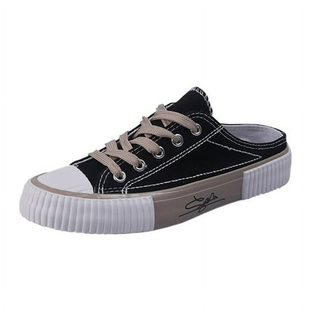 IELGY flat canvas mules women s all-match shoes 
IELGY flat canvas mules women s all-match shoes