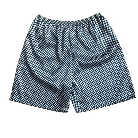 Men s Silk Satin Pajamas Shorts Sleep Pyjamas Pants Bottoms Home Nightwear