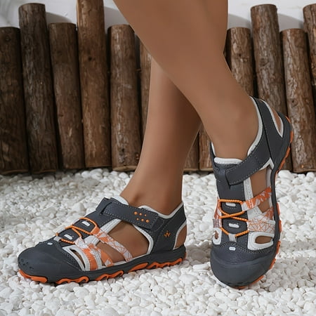Unisex Kid s Close Toe Sandals Comfy Non Slip Breathable Beach Water Shoes For Boy s & Girl s Outdoor Activities Spring & Summer
Unisex Kid s Close Toe Sandals Comfy Non Slip Breathable Beach Water Shoes For Boy s & Girl s Outdoor Activities Spring & Summer