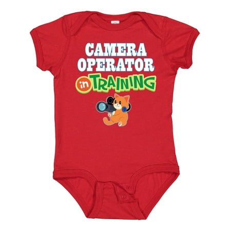 Inktastic Future Camera Operator in Training Gift Baby Boy or Baby Girl Bodysuit