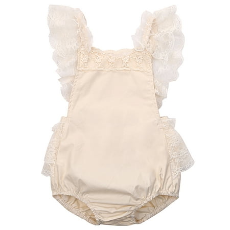 Gwiyeopda Baby Girl Romper Sleeveless Lace Ruffle Backless Jumpsuit Sweet Princess Jumpsuit 0-24 Months
Gwiyeopda Baby Girl Romper Sleeveless Lace Ruffle Backless Jumpsuit Sweet Princess Jumpsuit 0-24 Months