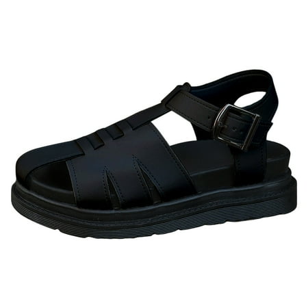 YUHAOTIN Female Red Sandals New Platform Large Size Women s Shoes Casual Open Toe Solid Color Buckle Womens Black Sandals Wide Beach Sandals for Woman
YUHAOTIN Female Red Sandals New Platform Large Size Women s Shoes Casual Open Toe Solid Color Buckle Womens Black Sandals Wide Beach Sandals for Woman