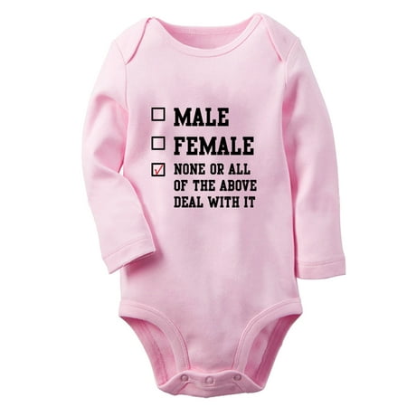 iDzn® None Or All Of The Above Deal With It Funny Rompers Newborn Baby Unisex Bodysuits Infant Jumpsuits Toddler Kids Long Sleeve Oufits (Pink 0-6 Months)
iDzn® None Or All Of The Above Deal With It Funny Rompers Newborn Baby Unisex Bodysuits Infant Jumpsuits Toddler Kids Long Sleeve Oufits (Pink 0-6 Months)