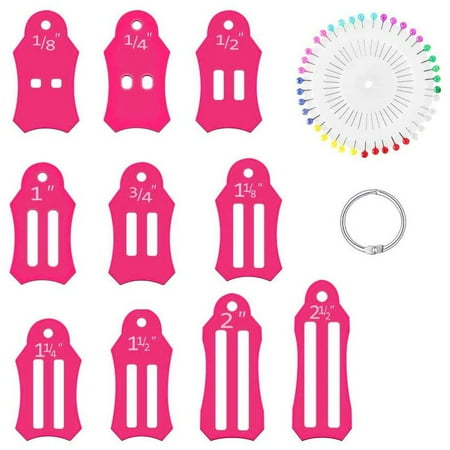 Multi-Sizes Sasher Tool with Storage Chain Multi-Color Quilting Pins for Folding Fabric and Biasing Strips Roll Tool
Multi-Sizes Sasher Tool with Storage Chain Multi-Color Quilting Pins for Folding Fabric and Biasing Strips Roll Tool