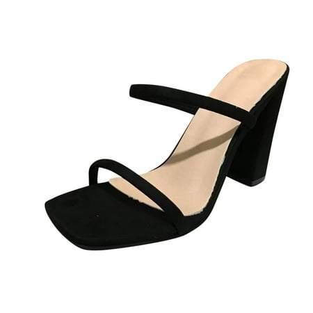 Pgeraug womens slippers Women s Fashion Large Size High-Heeled Thick Heel High-Heeled Sandals mens slippers Black 39
Pgeraug womens slippers Women s Fashion Large Size High-Heeled Thick Heel High-Heeled Sandals mens slippers Black 39