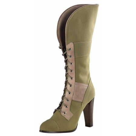 Reed Krakoff Women s Military Fold Over Boots (Moss/Taupe 37 M EU)