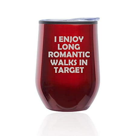 Stemless Wine Tumbler Coffee Travel Mug Glass with Lid I Enjoy Long Romantic Walks In The Store Funny (Red)
Stemless Wine Tumbler Coffee Travel Mug Glass with Lid I Enjoy Long Romantic Walks In The Store Funny (Red)