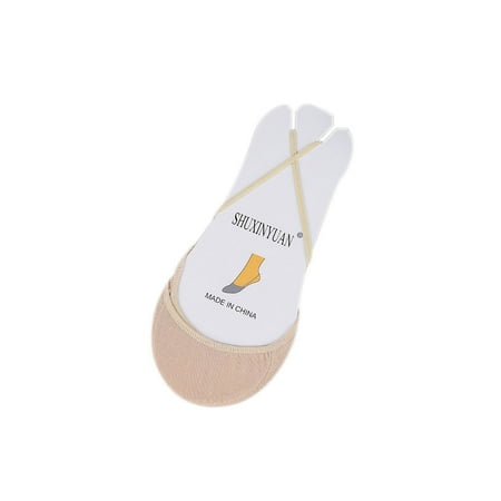 Women Cotton Soild Half Sole Cover Socks High Heel Shoes Seamless Thin Socks