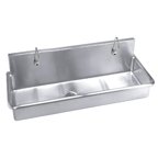 JUST MANUFACTURING J4820-S Scrub Sink, With Faucet, 48 In. L, 20 In. W