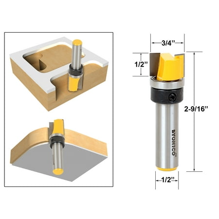 Yonico Mortising/Template Trim Router Bit 1/2 H X 3/4 W - 1/2 Shank - 14167
Yonico Mortising/Template Trim Router Bit 1/2 H X 3/4 W - 1/2 Shank - 14167