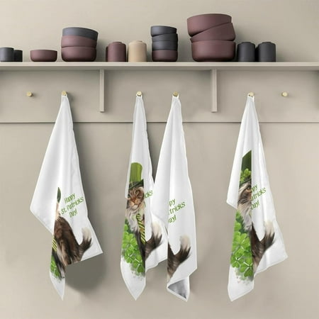 Cat Leprechaun Clovers Kitchen Dish Towels Set of 6 Absorbent Hand Towels Lint-Free 18 x28 Happy St Patrick s Day Dishcloths Fast Drying for Cooking Baking Home Clean
Cat Leprechaun Clovers Kitchen Dish Towels Set of 6 Absorbent Hand Towels Lint-Free 18 x28 Happy St Patrick s Day Dishcloths Fast Drying for Cooking Baking Home Clean