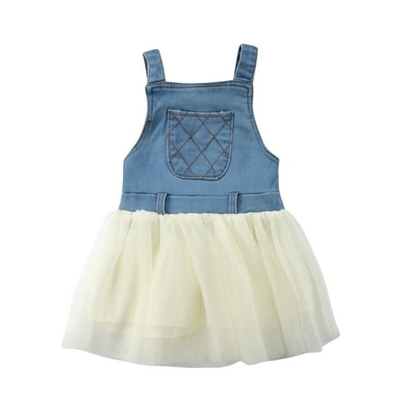 Kids Baby Girls Clothes Toddler Infant Dress Sleeveless Backless Solid Tulle Mesh Denim Stiching Overall Dress
Kids Baby Girls Clothes Toddler Infant Dress Sleeveless Backless Solid Tulle Mesh Denim Stiching Overall Dress