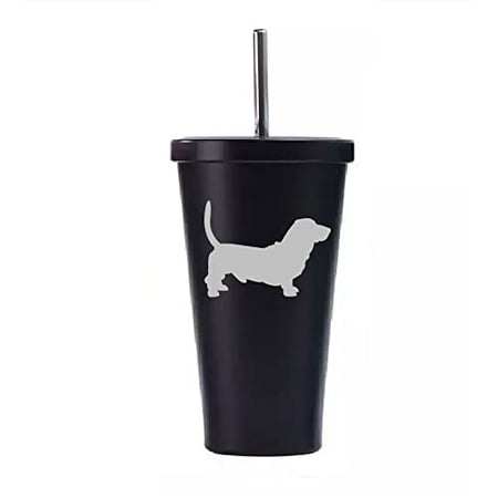 16 oz Stainless Steel Double Wall Insulated Tumbler Pool Beach Cup Travel Mug With Straw Basset Hound (Black)
16 oz Stainless Steel Double Wall Insulated Tumbler Pool Beach Cup Travel Mug With Straw Basset Hound (Black)