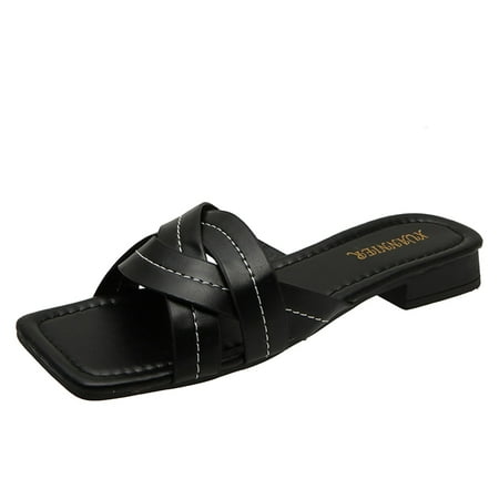 CBGELRT Slipps Shoes for Women Indoor Walking Casual Shoe Fashion Summer Women Slippers Strap Solid Color Flat Bottom Indoor And Outdoor Casualblack Asian Size 39
CBGELRT Slipps Shoes for Women Indoor Walking Casual Shoe Fashion Summer Women Slippers Strap Solid Color Flat Bottom Indoor And Outdoor Casualblack Asian Size 39