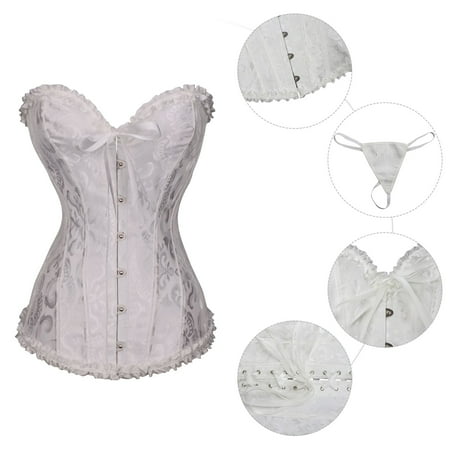 Aayomet Bodysuit Shapewear for Women Women s Lace Corset Satin Corset Cutting Push-up Belt Waist Trainer Burner White S
Aayomet Bodysuit Shapewear for Women Women s Lace Corset Satin Corset Cutting Push-up Belt Waist Trainer Burner White S