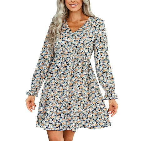 Wedding Guest Dresses for Women Valentines Dress for Women Women s Fashion Casual Long Sleeve Printing V Neck Button Dress Short Dress Savings Clearance Maternity Dress Prom Dresses Yellow XL
Wedding Guest Dresses for Women Valentines Dress for Women Women s Fashion Casual Long Sleeve Printing V Neck Button Dress Short Dress Savings Clearance Maternity Dress Prom Dresses Yellow XL